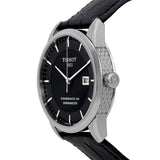 Tissot T Classic Luxury Powermatic 80 Black Dial Black Leather Strap Watch For Men - T086.408.16.051.00 Buy Now By Tissot
