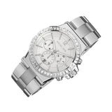 Michael Kors Dylan Glitz Chronograph White Dial Silver Steel Strap Watch For Women - MK5411 Buy Now By Michael Kors