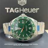 Tag Heuer Formula 1 Quartz Green Dial Silver Steel Strap Watch for Men - WAZ1017.BA0842 Buy Now By Tag Heuer