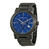 Burberry The City Navy Blue Dial Black Steel Strap Watch for Men - BU9365 Buy Now By Burberry
