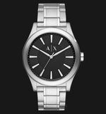 Armani Exchange Nico Analog Black Dial Silver Steel Strap Watch For Men - AX2320 Buy Now By Armani Exchange