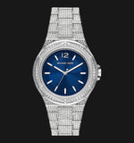 Michael Kors Lennox Three Hand Blue Dial Silver Steel Strap Watch For Women - MK6990 Buy Now By Michael Kors