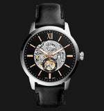 Fossil Townsman Skeleton Black Dial Black Leather Strap Watch for Men - ME3153 Buy Now By Fossil