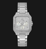 Guess Deco Multifunction Quartz Silver Dial Silver Steel Strap Watch For Women - GW0472L1 Buy Now By Guess