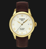 Tissot Le Locle Automatic Gold Dial Brown Leather Strap Watch For Men - T41.5.413.73 Buy Now By Tissot