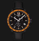 Tissot T Sport Quickster Chronograph Black Dial Black Rubber Strap Watch For Men - T095.417.36.057.01 Buy Now By Tissot
