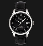 Tissot T Classic Le Locle Automatic Black Dial Black Leather Strap Watch For Men - T41.1.423.53 Buy Now By Tissot