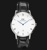 Daniel Wellington Dapper Reading White Dial Black Leather Strap Watch For Men - DW00100108 Buy Now By Daniel Wellington