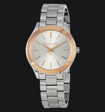 Michael Kors Mini Slim Runway Silver Dial Silver Steel Strap Watch for Women - MK3514 Buy Now By Michael Kors