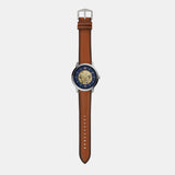 Fossil Neutra Automatic Luggage Skeleton Blue Dial Brown Leather Strap Watch for Men - ME3160 Buy Now By Fossil