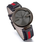 Gucci Interlocking G XL Black Dial Red & Green Leather Strap Watch For Men - YA133206 Buy Now By Gucci