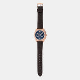 Emporio Armani Federico Chronograph Blue Dial Brown Leather Strap Watch For Men - AR11563 Buy Now By Emporio Armani