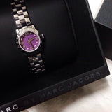 Marc Jacobs Amy Purple Dial Silver Steel Strap Watch for Women - MBM3228 Buy Now By Marc Jacobs