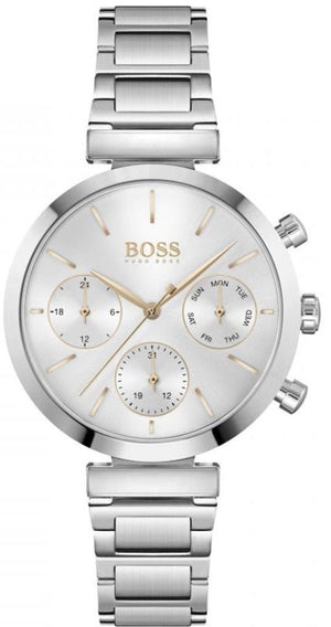 Hugo Boss Flawless Silver Dial Silver Steel Strap Watch for Women - 1502530 Buy Now By Hugo Boss