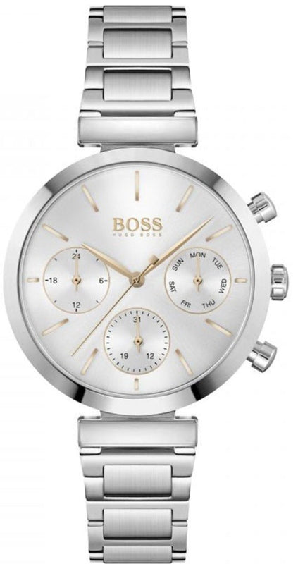 Hugo Boss Flawless Silver Dial Silver Steel Strap Watch for Women - 1502530 Buy Now By Hugo Boss