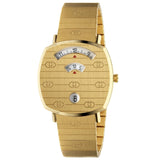 Gucci Grip Yellow Gold Dial Yellow Gold Steel Strap Unisex Watch - YA157403 Buy Now By Gucci