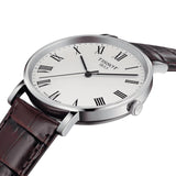Tissot T Classic Everytime White Dial Brown Leather Strap Watch For Men - T109.410.16.033.00 Buy Now By Tissot