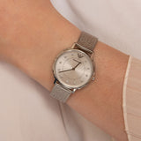Emporio Armani Kappa Silver Dial Silver Mesh Bracelet Watch For Women - AR11128 Buy Now By Emporio Armani
