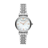 Emporio Armani Donna Mother of Pearl Dial Silver Steel Strap Watch For Women - AR11204 Buy Now By Emporio Armani