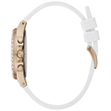Guess Moonlight Diamonds White Dial White Rubber Strap Watch for Women - GW0257L2 Buy Now By Guess