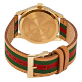 Gucci G Timeless Quartz Brown Dial Brown Leather Strap Unisex Watch - YA1264077 Buy Now By Gucci