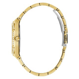 Guess Cosmo Diamonds Gold Dial Gold Steel Strap Watch For Women - GW0033L2 Buy Now By Guess