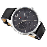 Tommy Hilfiger Damon Multifunction Black Dial Black Leather Strap Watch for Men - 1791417 Buy Now By Tommy Hilfiger