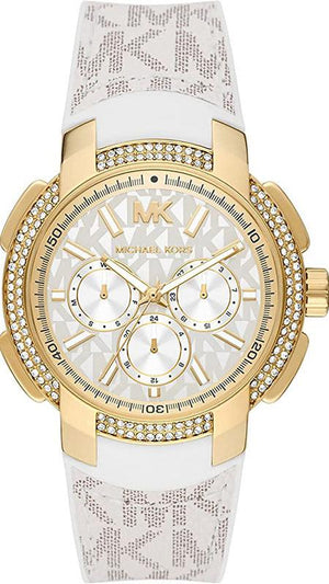 Michael Kors Sydney Quartz White Dial White Leather Strap Watch For Women - MK7221 Buy Now By Michael Kors