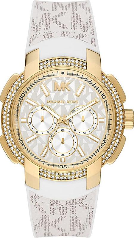 Michael Kors Sydney Quartz White Dial White Leather Strap Watch For Women - MK7221 Buy Now By Michael Kors