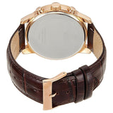 Guess Horizon Quartz Champagne Dial Brown Leather Strap Watch For Women - W0380G4 Buy Now By Guess