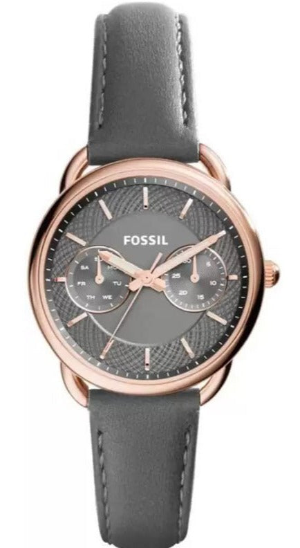 Fossil Tailor Grey Dial Grey Leather Strap Watch for Women - ES3913 Buy Now By Fossil