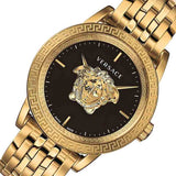 Versace Palazzo Empire Black Dial Gold Steel Strap Watch for Men - VERD00818 Buy Now By Versace