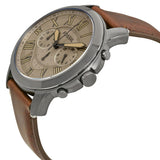 Fossil Grant Chronograph Brown Dial Brown Leather Strap Watch for Men - FS5214 Buy Now By Fossil