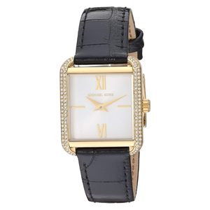 Michael Kors Lake Quartz White Dial Black Leather Strap Watch For Women - MK2762 Buy Now By Michael Kors