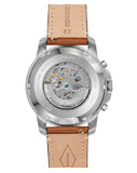 Fossil Grant Sport Automatic Skeleton Blue Dial Brown Leather Strap Watch for Men - ME3140 Buy Now By Fossil