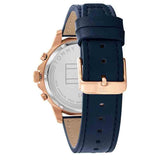 Tommy Hilfiger Henry Chronograph Quartz Blue Dial Blue Leather Strap Watch For Men - 1710475 Buy Now By Tommy Hilfiger