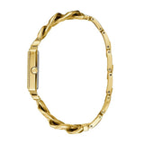 Guess Vanity Diamonds Silver Dial Gold Steel Strap Watch for Women - W1030L2 Buy Now By Guess