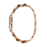 Guess Vanity Diamonds Silver Dial Gold Steel Strap Watch for Women - W1030L4 Buy Now By Guess