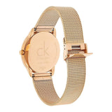 Calvin Klein Minimal Black Dial Rose Gold Mesh Bracelet Watch for Men - K3M2162Y Buy Now By Calvin Klein