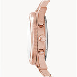 Fossil Boyfriend Multifunction Rose Gold Dial Rose Gold Steel Strap Watch for Women - ES3885 Buy Now By Fossil