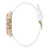 Guess Venus Diamonds White Dial White Rubber Strap Watch for Women - GW0118L4 Buy Now By Guess