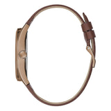 Guess Multi-Function Chronograph White Dial Brown Leather Strap Watch For Men - GW0389G8 Buy Now By Guess