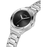 Guess Scope Black Dial Silver Steel Strap Watch for Men - GW0427G1 Buy Now By Guess