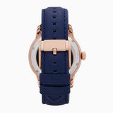 Fossil Townsman Twist Skeleton Blue Dial Blue Leather Strap Watch for Men - ME1138 Buy Now By Fossil