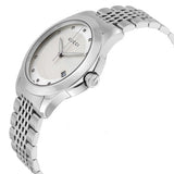 Gucci G Timeless Diamonds Silver Dial Silver Steel Strap Watch For Men - YA126404 Buy Now By Gucci