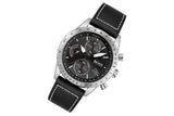 Hugo Boss Aero Chronograph Black Dial Black Leather Strap Watch for Men - 1513770 Buy Now By Hugo Boss