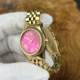 Michael Kors Lexington Quartz Pink Dial Gold Steel Strap Watch For Women - MK3270 Buy Now By Michael Kors