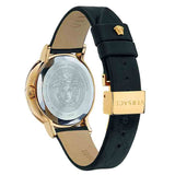Versace Virtus Quartz Black Dial Black Leather Strap Watch for Women - VEHC00119 Buy Now By Versace