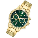 Hugo Boss Allure Chronograph Green Dial Gold Steel Strap Watch for Men - 1513923 Buy Now By Hugo Boss