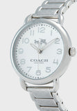 Coach Delancey Classic White Dial Silver Steel Strap Watch for Women - 14502260 Buy Now By Coach